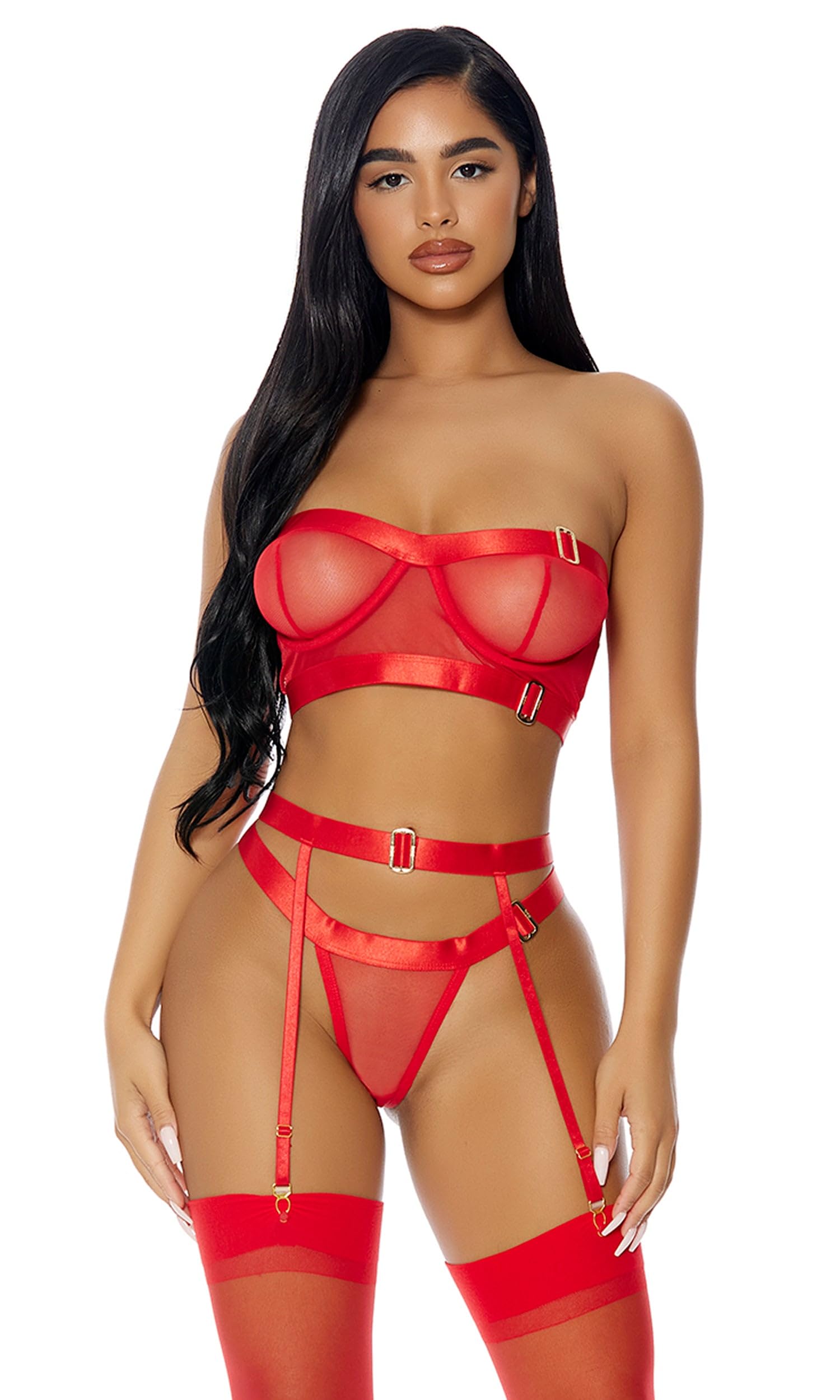 Forplay Good As Gold Dessous-Set Red S
