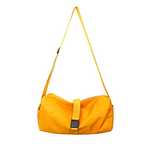 Sports Gym Sling Bag Weekender-Taschen for Damen und Herren Messenger Bag mit großer Kapazität (Color : Yellow2)