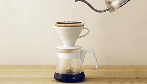 Hario Simply Kit V60 Kaffee-Ausgießer, 700 ml, Weiß