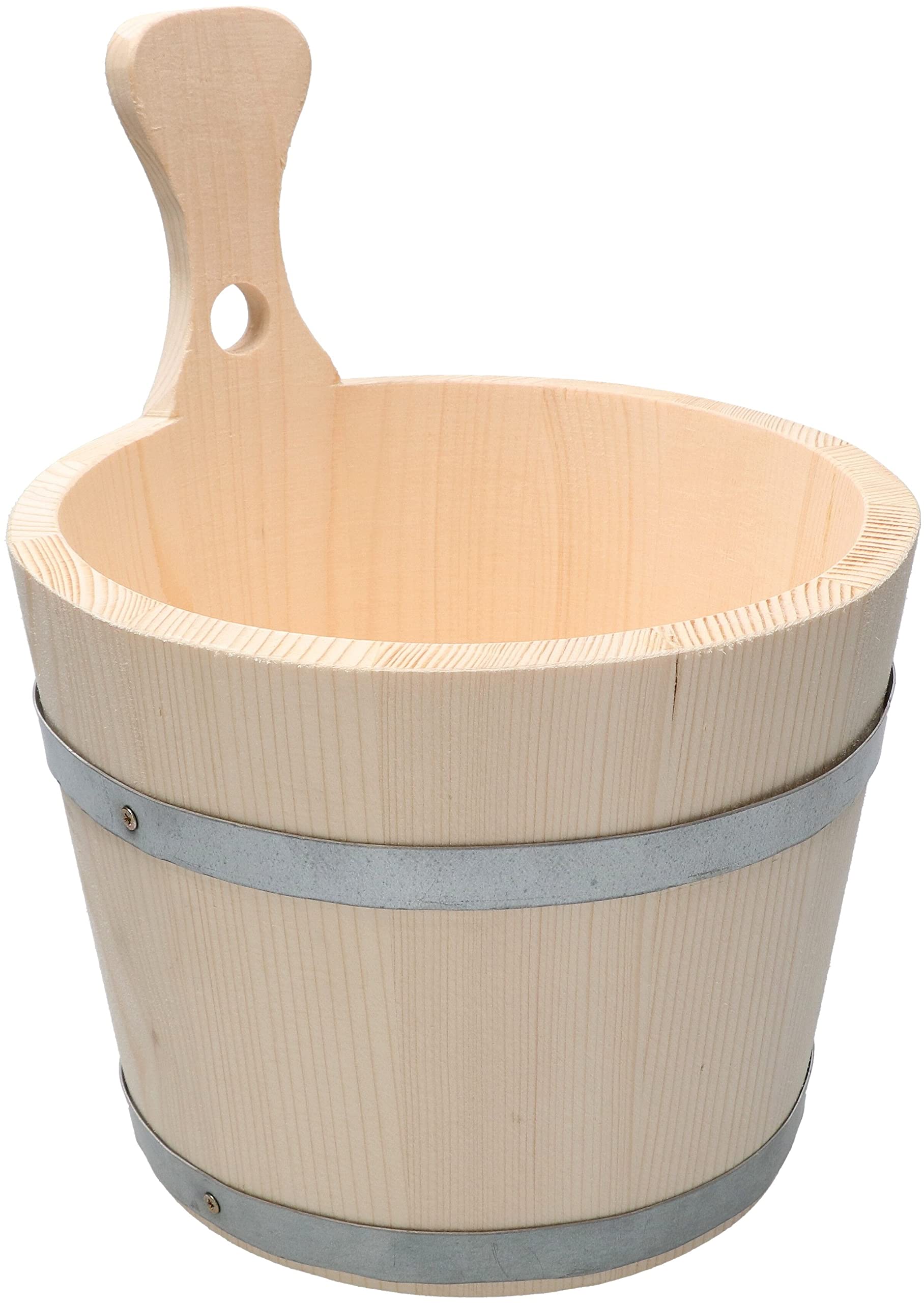 KOTARBAU® Saunakübel Saunaeimer aus Holz 5 Liter mit Griff zum Anmischen von Saunaaufguss
