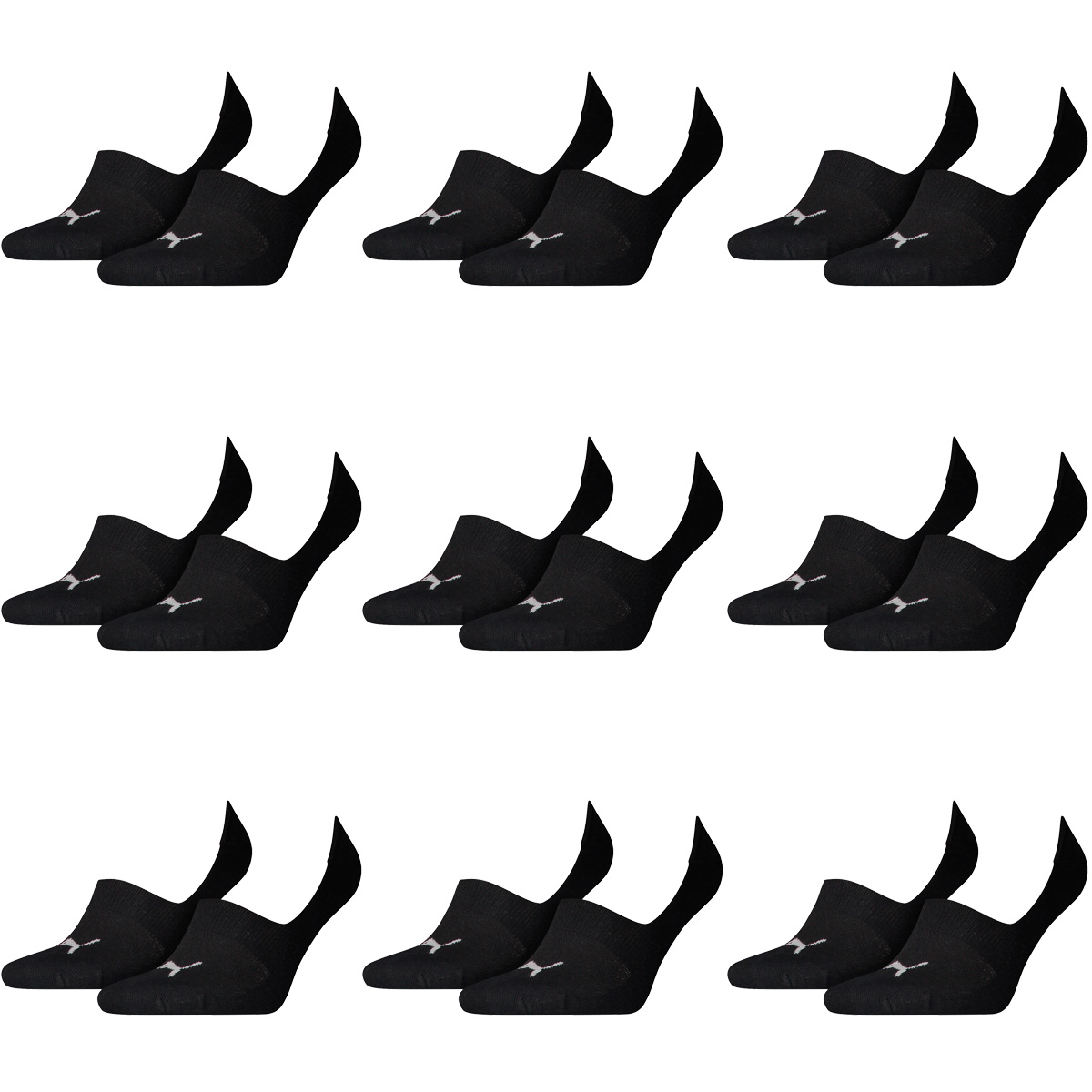 18 Paar Puma Socken Footie Sportsocken Invisible Gr. 35 - 46 Unisex