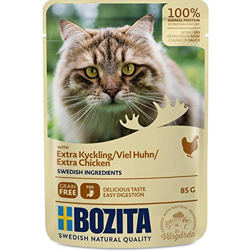 Bozita Katze Portionsbeutel Hppchen in SoÃŸe mit viel Hhnchen 85g (demnchst verfgbar)