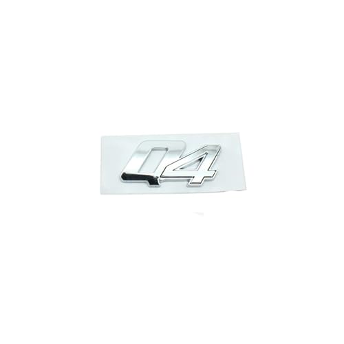 SHIDIFE Auto 3D ABS Stamm Buchstaben Logo Abzeichen Emblem Styling Aufkleber Aufkleber for Ghibli Quattroporte Levante Q4 SQ4 GTS Gransport (Color : Character D)