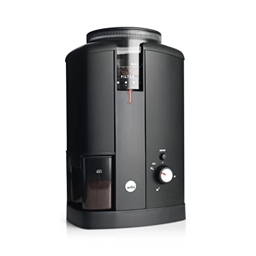 Wilfa Svart CGWS-130B Aroma elektrische Kaffemühle Edelstahl 40mm Kegelmahlwerk, 34 Mahlgrade