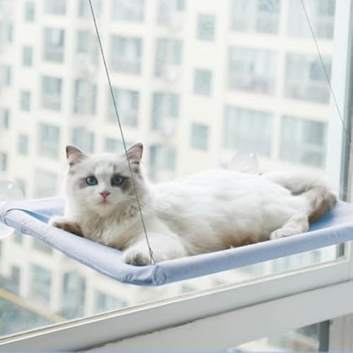 LvSenLin Camas colgantes para Gatos, cómodo asiento de Ventana, soporte desmontable para hamaca para mascotas, estante, asientos de cama para Gatos, gatitos, 35 KG