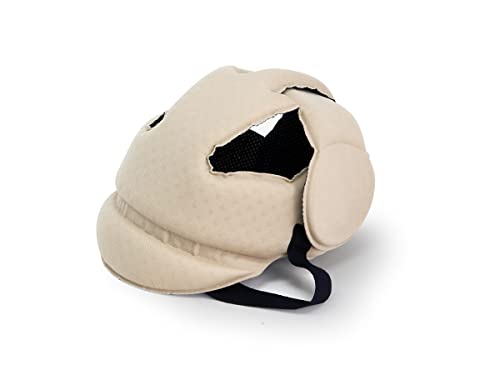 OKBABY Unisex-Baby Crawling Helmet Krabbelhelm-weicher Schutzhelm-für Kinder von 8-18 Monaten (Kopfumfang 44-52cm), Beige, 44-52