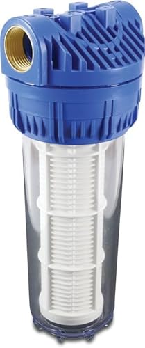 Profec Wasserfilter, Trinkwasserfilter 10" - Kunststoff 3/4", Innengewinde, 8bar 60micron, Polyestergaze