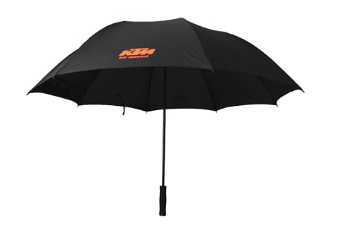 KTM Regenschirm Schirm Umbrella schwarz mit Print in orange