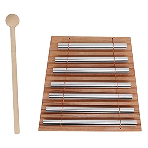 Durratou 7-Ton Handbell Percussion Instrument mit Mallets, Handbells für Classroom Meditation Yoga