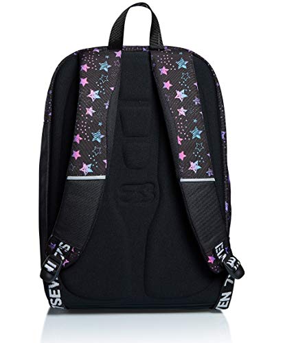 Seven ZAINO MIX - DANCE PARTY, Unisex-Kinder BACKPACK MIX - TANZPARTY, Nero, Unica