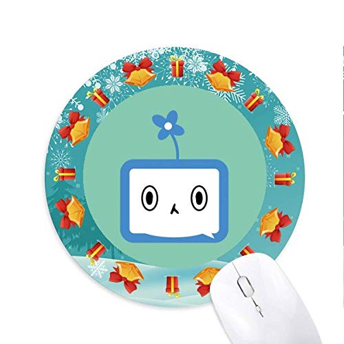 Clover Lovely Small TV Emoji Original Mousepad Round Rubber Maus Pad Weihnachtsgeschenk