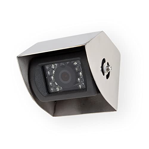 Carmedien Rückfahrkamera IR18S schwarz mit einem robustem witterungsbeständigem Gehäuse aus Edelstahl