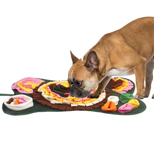 Zceplem Futtermatte für Hunde | Schnüffelfütterung Hundematte | Tragbares interaktives Futterspiel Haustier Schnüffelunterlage für kleine Haustiere Kaninchen Meerschweinchen Chinchillas