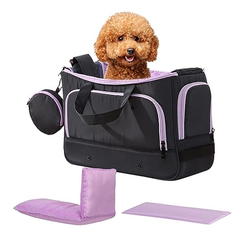 Katzentransporttasche – Rucksack für die Reise und Katze – atmungsaktiver Rucksack für Haustiere, Reisehandtaschen für Katzen für kleine mittelgroße Kaninchen, Katzen, Welpen Pacienjo