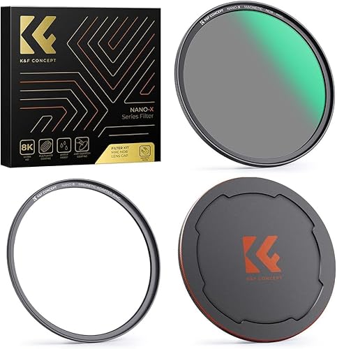 K&F Concept Nano X-Serie ND Filter magnetisch Magnetfilter ND8(3 Blendenstufen) mit Objektivadapter-55mm
