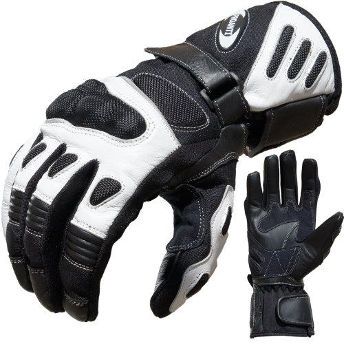 PROANTI Motorradhandschuhe Summer Motorrad Handschuhe (Gr. M - XXL, Weiß)