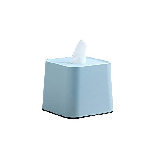 ZXGQF Tissue Box Kosmetiktücher-Box Kunststoff Papier Handtuchhalter Für Zuhause BüroAuto Dekoration Hotelzimmer Tissue Box Halter, Blau