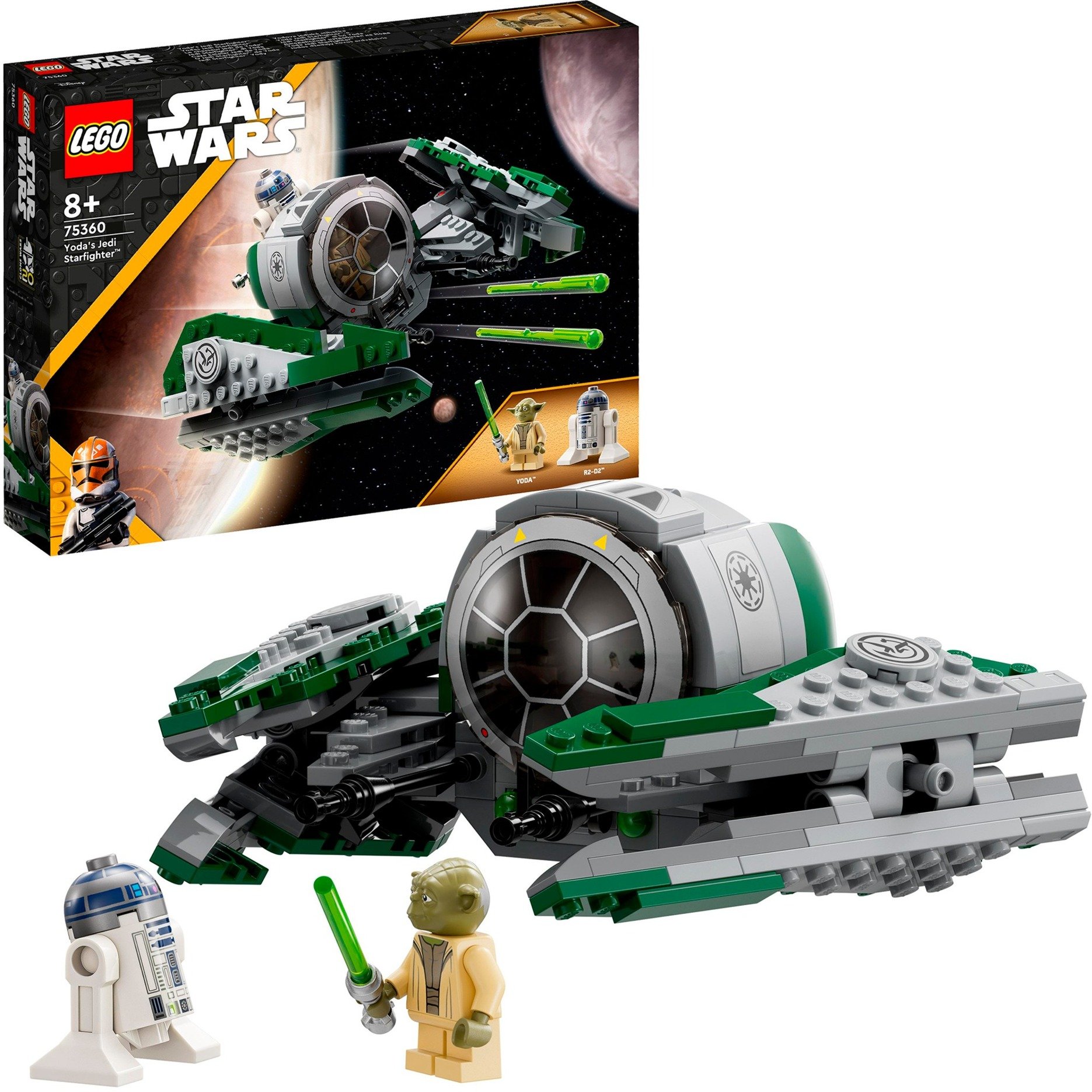 75360 Star Wars Yodas Jedi Starfighter, Konstruktionsspielzeug
