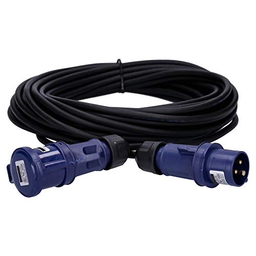 CEE-Kabel Verlängerungskabel Starkstromkabel 3-polig 230V H07RN-F 3G 1,5 16/3 16A IP44 Starkstrom 20m
