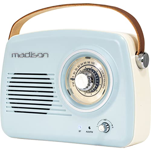 Madison FREESOUND-VR30 TRAGBARES Nostalgie Radio MIT Bluetooth UND FM