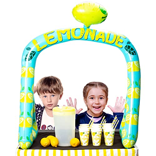 Aufblasbarer Limonadenständer – 94 x 104 cm Limonaden-Schild – Limonaden-Partyzubehör