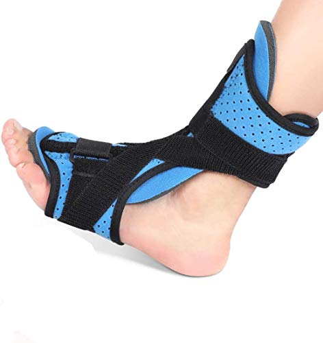 Doact Plantarfasziitis-Nachtorthese und Plantarfasziitis mit Massage-Ball-Set,Plantar Fasciitis Stützklammer,Orthetischer Fuß-Drop-Brace-Tag für Männer und Frauen,Bandage zur Schmerzlinderung