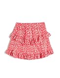 Koton Girls Flower Printed Skirt Ruffle Tiered Elastic Waistband