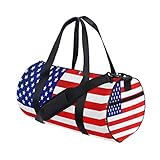 Reisetasche mit USA-Flagge, Weltflaggen, Kingdom-Emblem, Handliche Sporttasche, Turnbeutel, für Damen und Herren