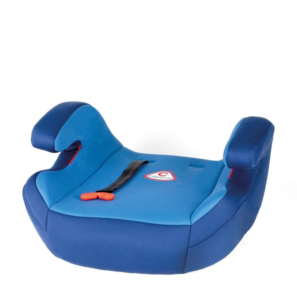 capsula® Sitzerhöhung mit Gurtführung Kindersitzerhöhung Autokindersitz Gruppe 2/3, 15-36 kg blau
