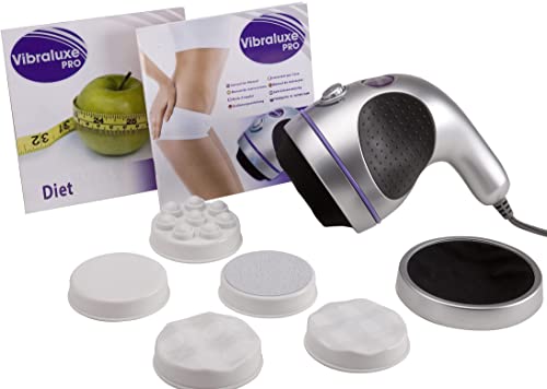 BEST DIRECT Vibraluxe PRO Elektrisch vibrierendes Massagegerät, 5 in 1 Anti-Cellulite-Massagegerät, kreisförmiger skulpturaler Masseur, Tripollar