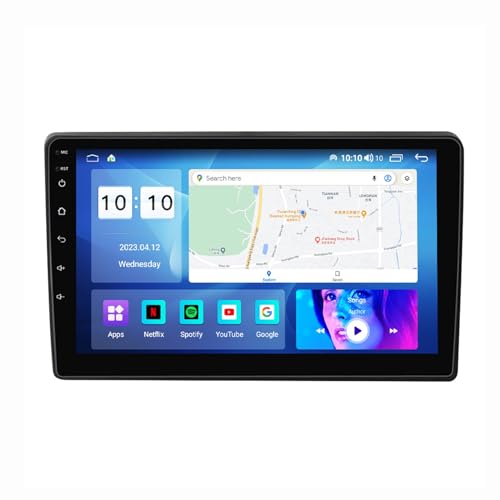 HURUMA Android 12 Autoradio Mit Navi 2 Din 9 Zoll Touchscreen Autoradio Für Hyundai i40 2016 Mit Carplay Android Auto,mit RDS Bluetooth FM AM Lenkradsteuerung Rückfahrkamera (Color : M100 2+32G)