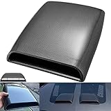 NATGIC Auto Luftstrom Vent Cover Universal Auto Dekorative Luftstrom Einlasshaube Scoop Bonnet Vent Aufkleber Cover Hood - Kohlefaser