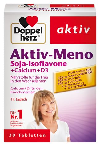Doppelherz Aktiv-Meno – Nährstoffe für die Frau in den Wechseljahren – 3er Pack (3 x 30 Tabletten)