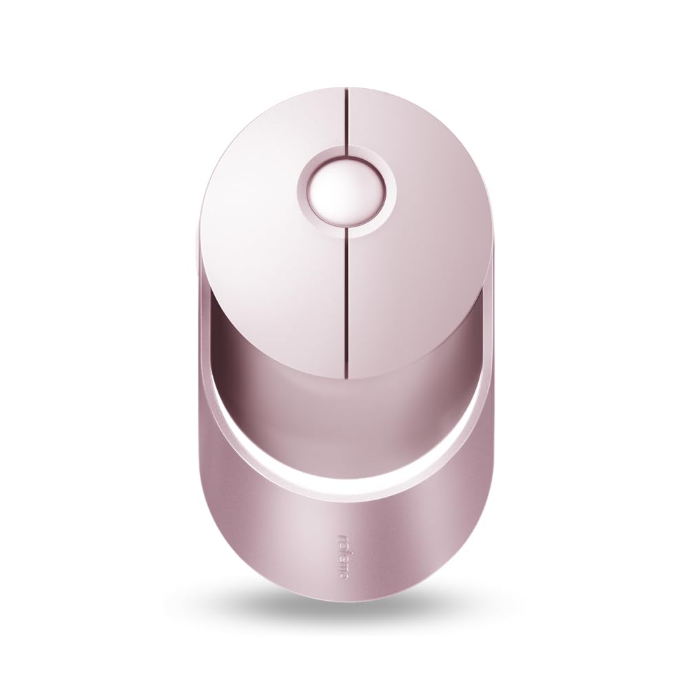 Rapoo Ralemo Air 1 kabellose Maus wireless Mouse 1600 DPI Sensor umweltfreundlicher wiederaufladbarer Akku ergonomisch für Links- und Rechtshänder PC & Mac - pink