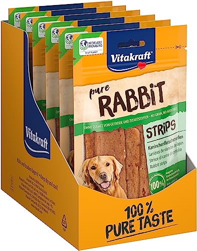 Vitakraft fleischiger Hundesnack Rabbit Kaninchenfleischstreifen (10x 80g)