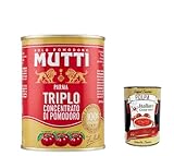 6x Mutti Triplo Concentrato Di Pomodoro, Dreifaches Tomatenkonzentrat, 100% Italienische Tomaten, 400g Dose + Italian Gourmet polpa 400g