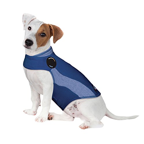 Thundershirt Beruhigungsweste, Hundemantel für ängstliche Hunde, Größe S, Polo blau, 99012