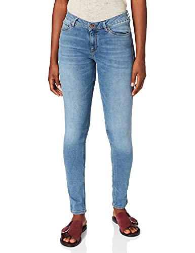 Cross Jeans Damen Alan Skinny Jeans, Blau (Mid Blue Used 123), W27/L30 (Herstellergröße: 27/30)