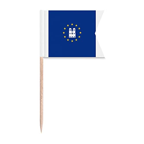 Notre Dame Französische Flagge Europa Zahnstocher Flaggen Kennzeichnung Markierung für Party Kuchen Lebensmittel Käseplatte