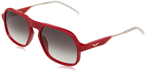 ZADIG&VOLTAIRE Damen SZV365 Sonnenbrille, Shiny RED, 57