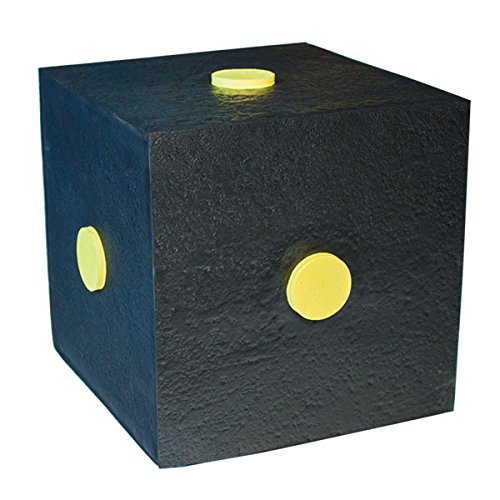 YATE Polimix Cube Variante 6ST schwarz mit Zielpunkten Bogenschießen Zielscheibe Bogenzielscheibe Schießwürfel bis 60lbs Armbrust Ziel Bogensport 30cm x 30cm