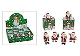 Tolles Display mit 24 weihnachtlichen Figuren Weihnachtsmann Nikolaus in Geschenktütchen Weihnachten