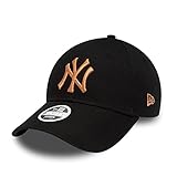 New Era 9Forty Damen Cap - METALLIC New York Yankees schwarz