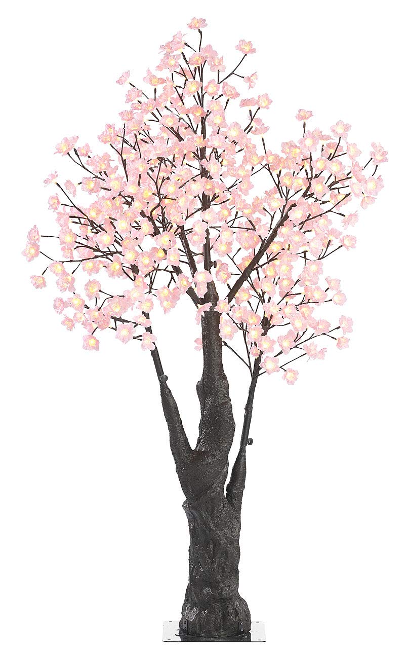 Luminea Leuchtbaum: LED-Deko-Kirschbaum, 384 beleuchtete Blüten, 150 cm, für innen & außen (Leuchtbaum außen, Leuchtbaum außen groß, Weihnachtsbaumbeleuchtung)