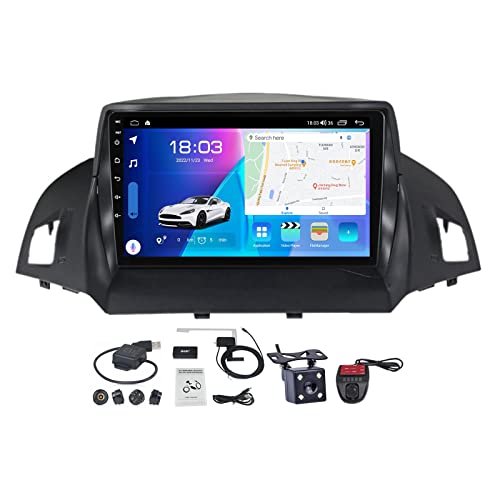 Android 11 Autoradio 2 DIN mit Bluetooth Freisprecheinrichtung für Ford Kuga 2 Escape 3 2012-2019 mit Carplay Android Auto DSP, 9 Zoll Touchscreen FM AM RDS DAB+ Radio/Rückfahrkamera ( Size : M200S )