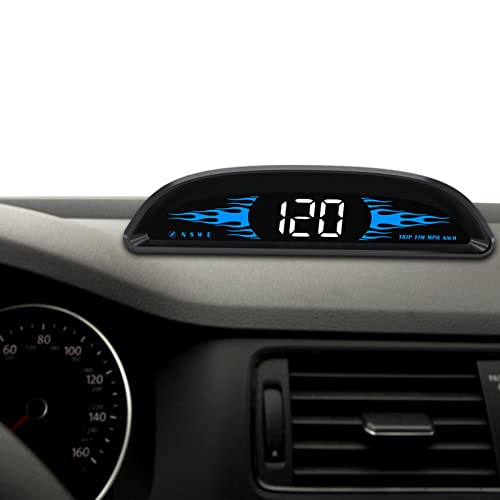 Botiniv Digitaler GPS-Tachometer | Tragbarer Automonitor,Universal-GPS-Windschutzscheibenprojektions-Tachometer mit Übergeschwindigkeitsalarm, Ermüdungsfahrerinnerung für alle Fahrzeuge