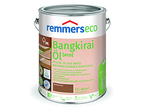 Remmers Gartenholz-Öle [eco] Holzpflege Möbelpflege (5 l, Bangkirai-Öl)