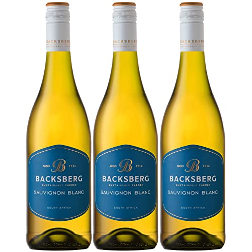Backsberg Sauvignon Blanc Weißwein Wein trocken Südafrika I FeinWert Paket (3 x 0,75l)