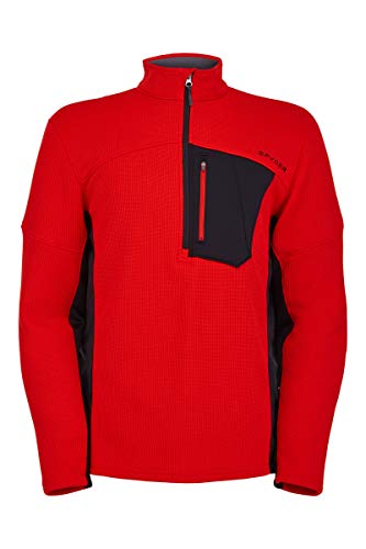 Spyder Bandit Herren Half-Zip Fleece Pullover rot - XL