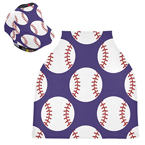 Carseat Baldachin für Babys zum Stillen, nahtloser Baseball-Schal, atmungsaktiv, für Jungen und Mädchen, Geschenkidee für Jungen und Mädchen